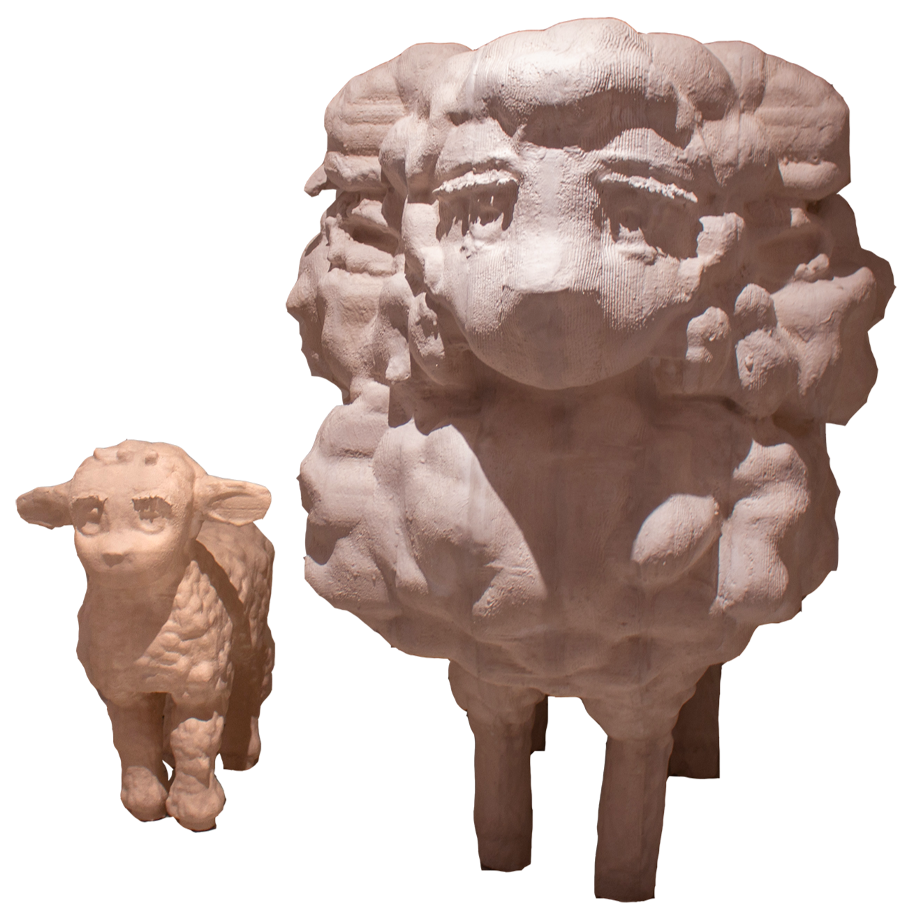 Lambie Sammie (Child and Adult) CNC Foam Sculpture 2024